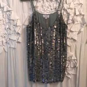 Never worn blue sequence top
